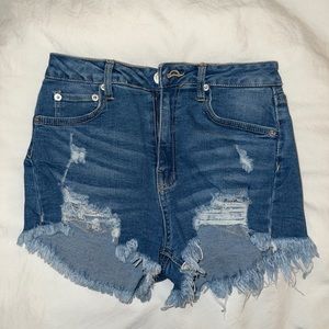 High waisted Jean shorts